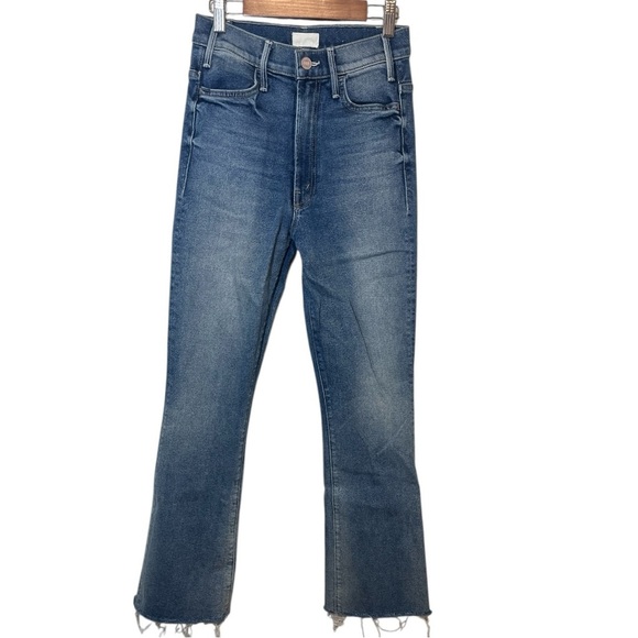 MOTHER The Hustler Ankle Fray Jeans in Smoke ‘Em Wash Size 26 - Picture 2 of 16